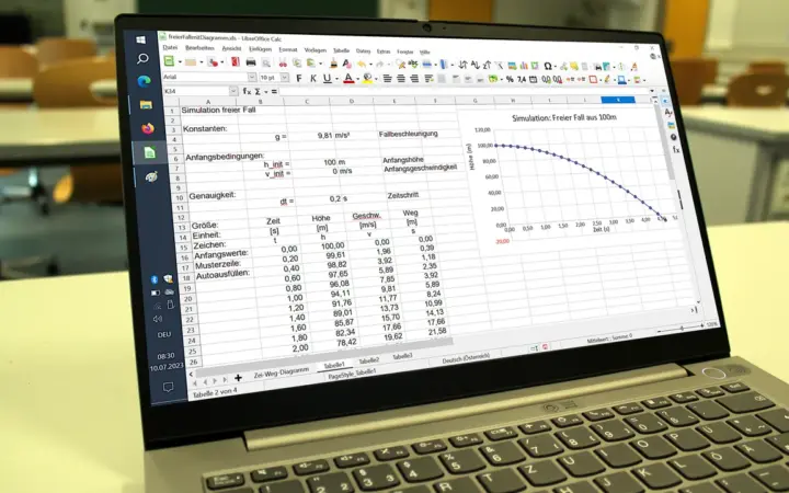 Mesa com caderno, computador e planilha representando a organização de leads em um fluxo de automação