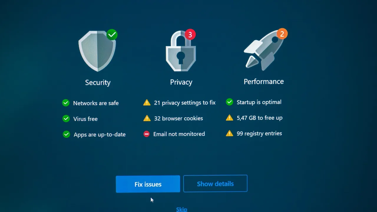 Tela de smartphone com indicadores de segurança e privacidade, ilustrando o backup protegido do WhatsApp