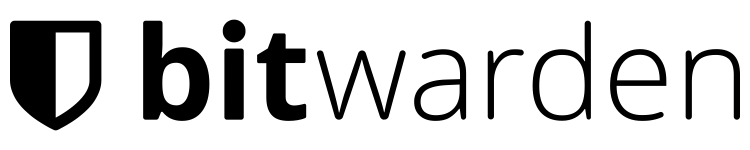 Logotipo horizontal do gerenciador de senhas Bitwarden