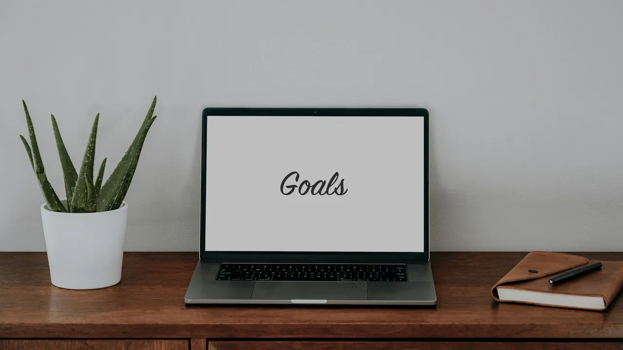 Notebook sobre uma mesa usado para organizar e-mails e tarefas