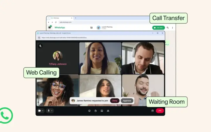 WhatsApp Web com chamadas de áudio e vídeo no navegador
