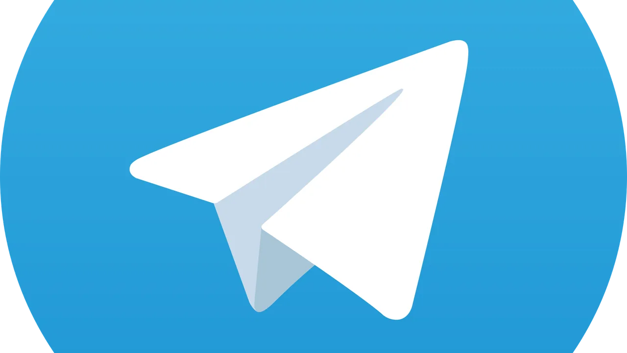 Ícone azul do Telegram associado à criação de um bot no aplicativo