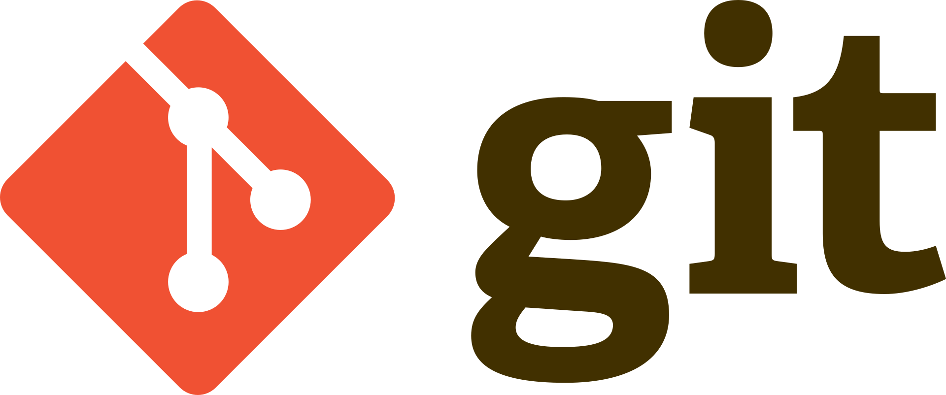 Logotipo do Git em laranja e branco sobre fundo escuro, usado para ilustrar o guia de git bisect
