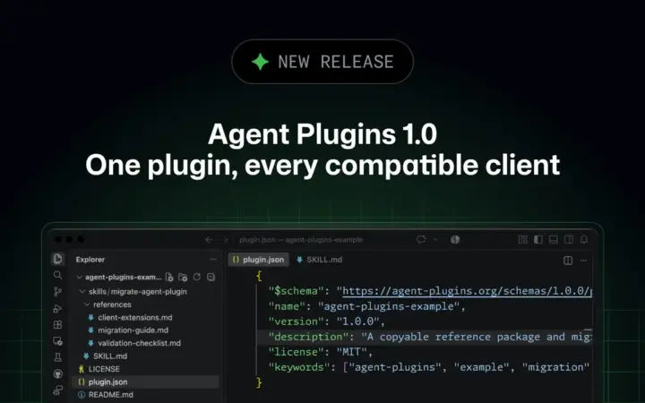 Ilustração sobre Agent Plugins do GitHub Copilot funcionando em diferentes ferramentas de programação