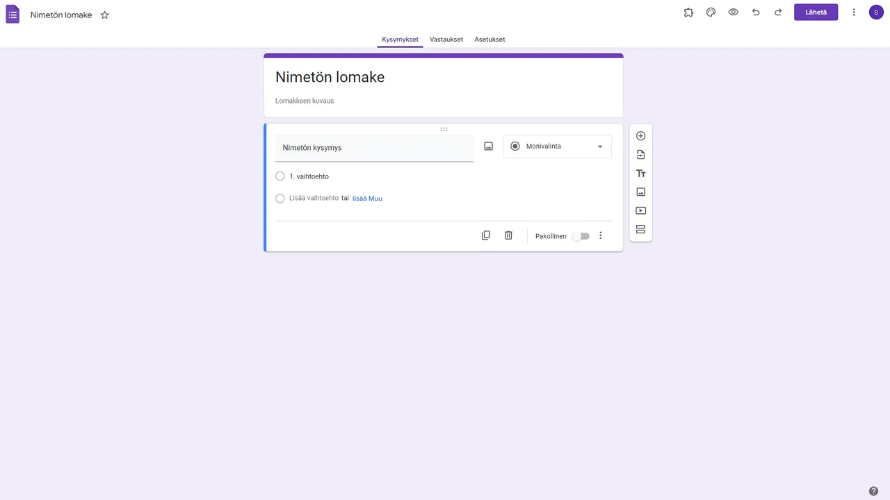 Tela de um formulário do Google Forms usado para registrar solicitações