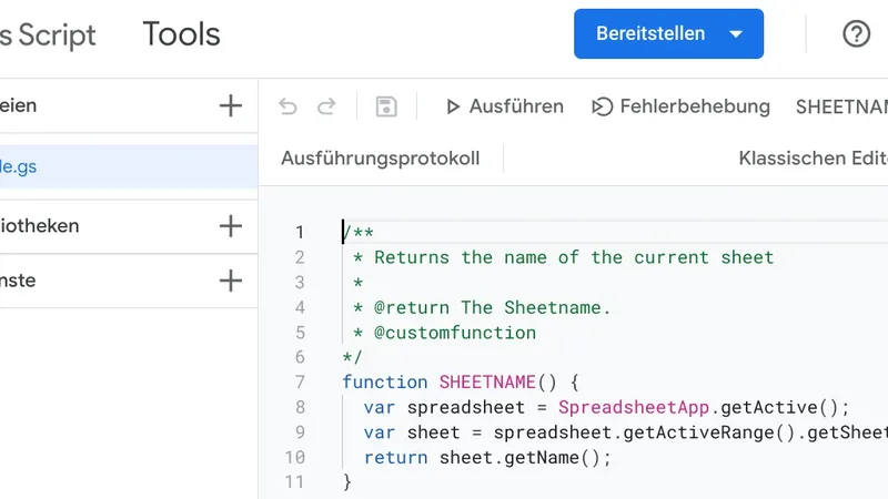 Tela de planilha com código e dados, usada para explicar o registro automático de leads no Google Sheets
