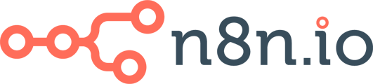 Logotipo do n8n, plataforma de automação usada no tutorial de webhook
