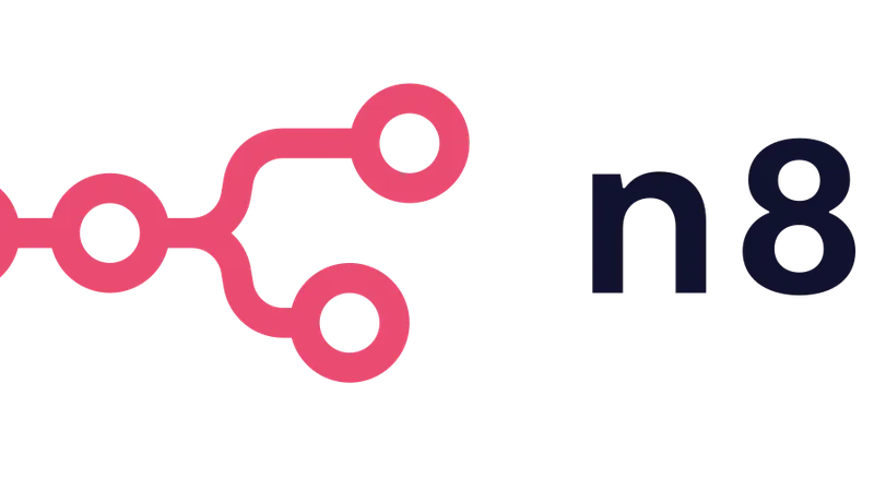 Logotipo do n8n em uma composição sobre automação e credenciais