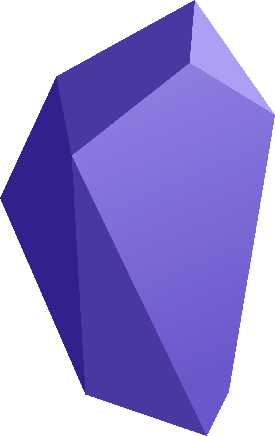 Ícone do Obsidian, aplicativo de notas em Markdown e base de conhecimento local