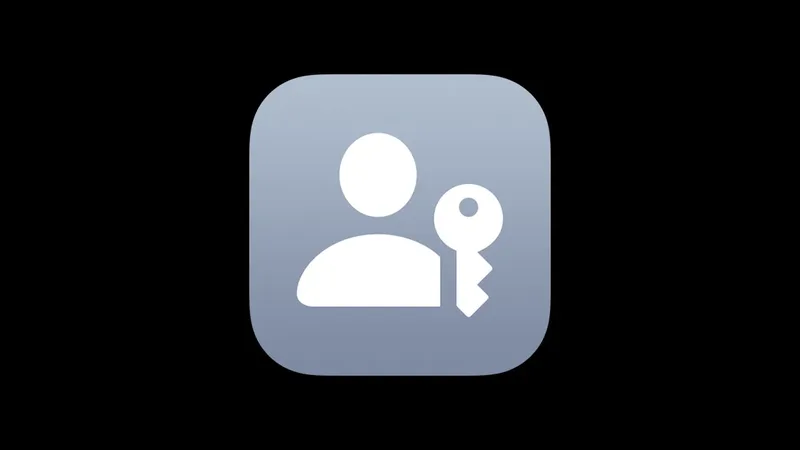 Ilustração da Apple sobre o funcionamento de passkeys em dispositivos e aplicativos