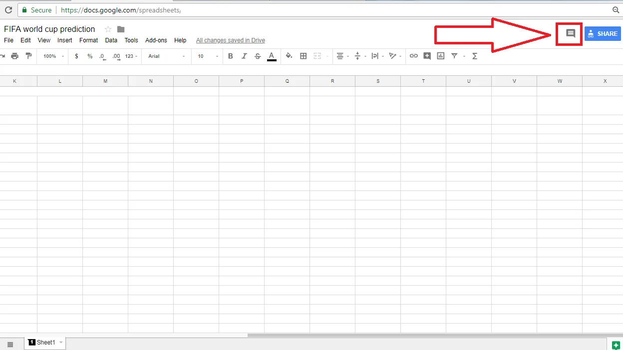 Planilha do Google Sheets usada para acompanhar tarefas e comentários