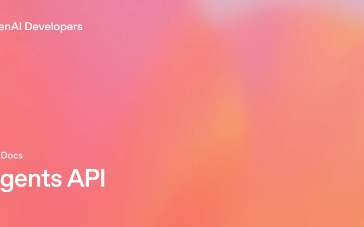 Capa oficial da documentação da OpenAI para a Agents API
