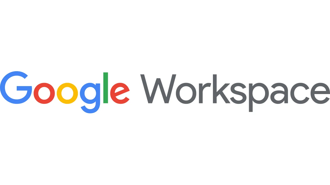 Logotipo do Google Workspace, conjunto de aplicativos que recebe recursos de voz