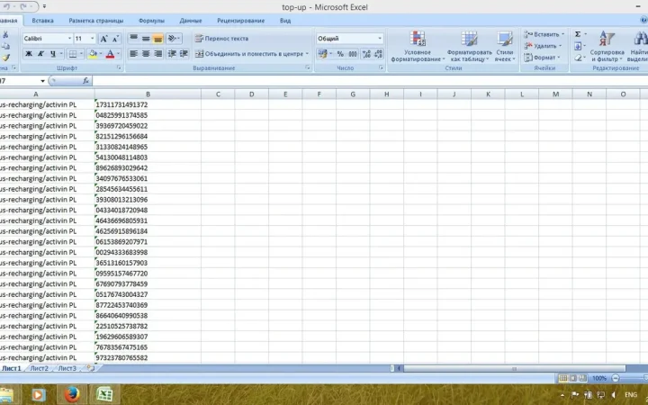 Planilha aberta no Microsoft Excel com dados em colunas, usada como imagem ilustrativa do trabalho com dados.