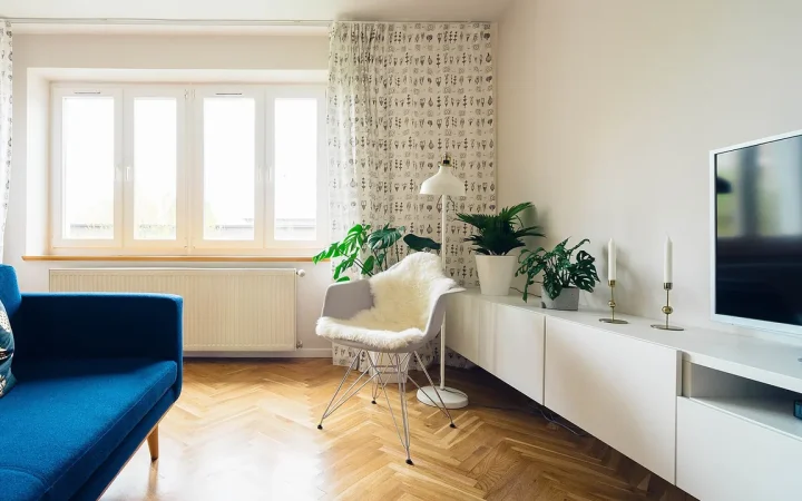Imagem destacada: sala de estar como referência visual para planejar uma reforma residencial.