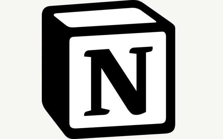 Ícone oficial do Notion, usado para identificar o Notion Calendar.