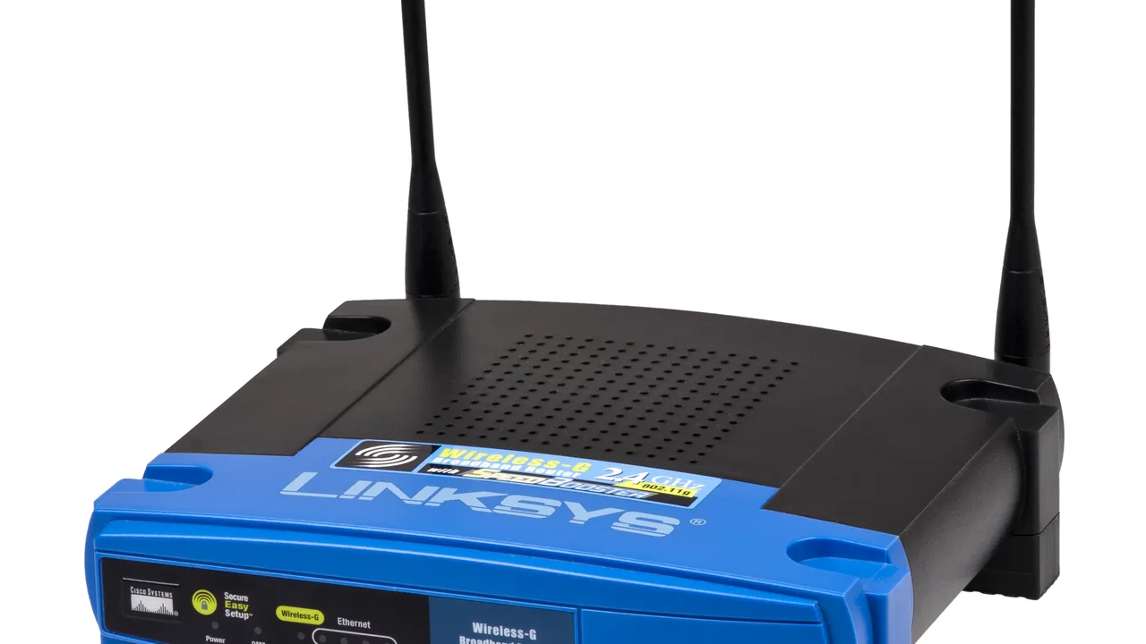 Roteador Wi-Fi doméstico com duas antenas